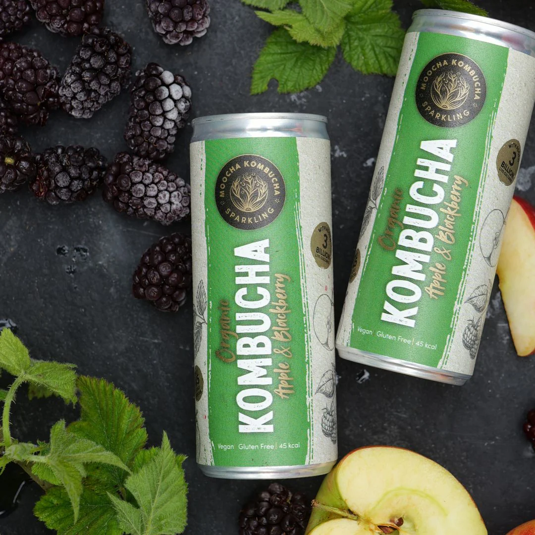 Apple & Blackberry Flavour Organic Kombucha - Image 6