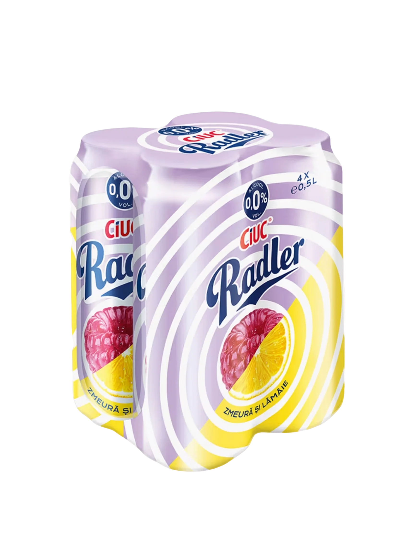 Ciuc Radler Raspberry and Lemon Lager Alcohol Free 4x500ml - Image 3