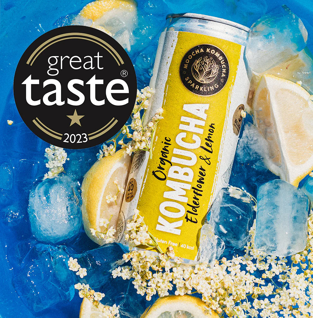 Elderflower & Lemon Flavour Organic Kombucha - Image 4