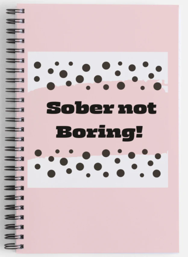 Sobriety Notebook Journal Planner - Sober Not Boring - Image 4